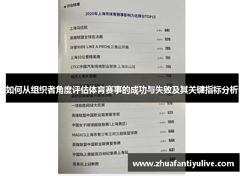 如何从组织者角度评估体育赛事的成功与失败及其关键指标分析